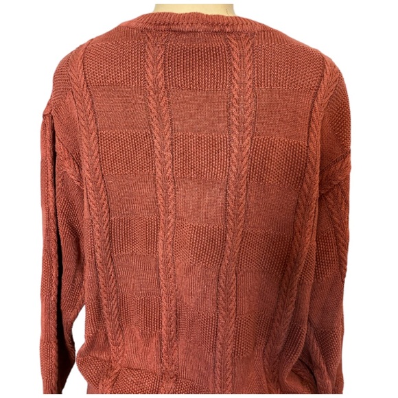 Vintage Como Sport by Cobra Cable Knit Pullover Sweater Made in Italy Size Small - Picture 4 of 5